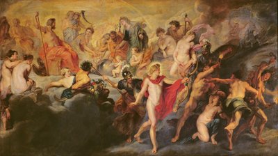The Medici Cycle: Council of the Gods for the Spanish Marriage, 1621-25 by Peter Paul Rubens